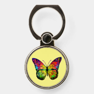 BUTTERFLY ABSTRACT PHONE RING STAND