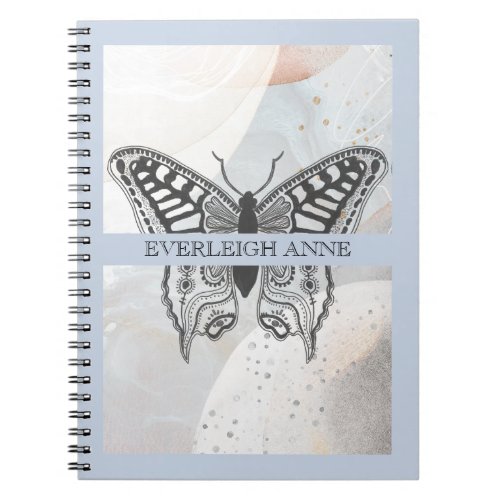 Butterfly Abstract Watercolor Personalized Notebook
