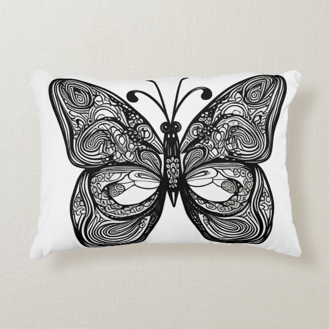 Butterfly Accent Pillow (Front)