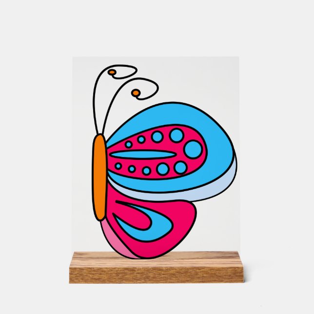Butterfly Acrylic Sign (Front)