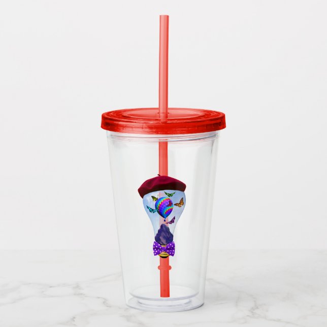 Butterfly Acrylic Tumbler (Front)