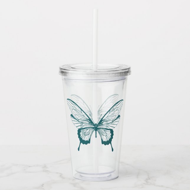 Butterfly Acrylic Tumbler (Front)