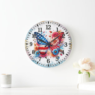 Butterfly Acrylic Wall Clock