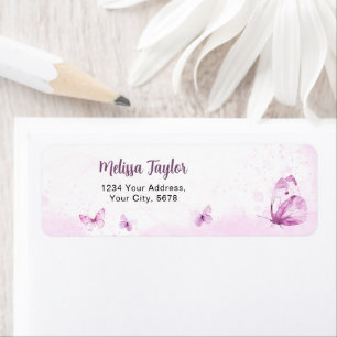 Butterfly Address Label
