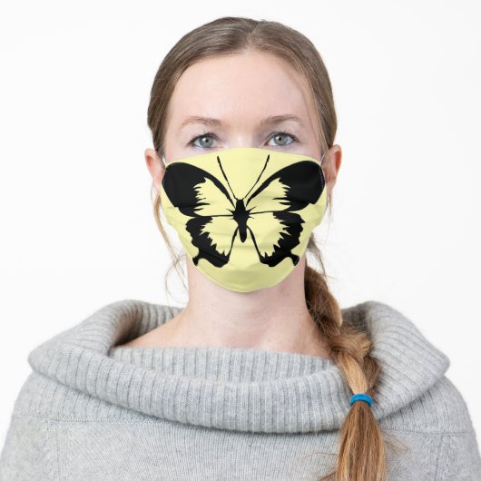 Butterfly Adult Cloth Face Mask (Worn)