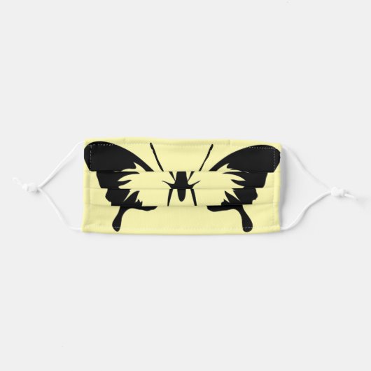 Butterfly Adult Cloth Face Mask (Front, Folded)