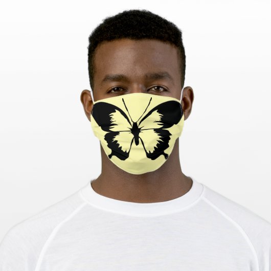 Butterfly Adult Cloth Face Mask (Worn)
