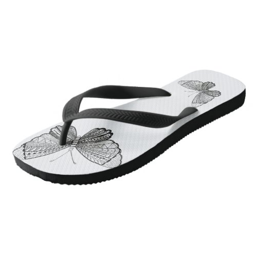 Butterfly Adult Flip Flops