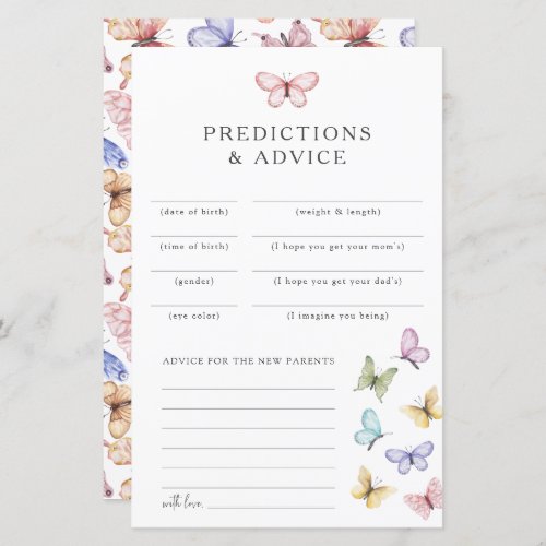 Butterfly Advice Cards