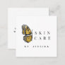 Butterfly Aesthetics &Social Media Skincare Beauty Square Business Card