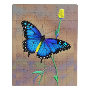 Butterfly - AI Fantasy Fine Art - Visionary Style Jigsaw Puzzle