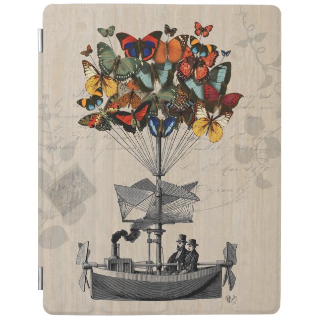 Butterfly Airship 2 iPad Air Cover (Front)
