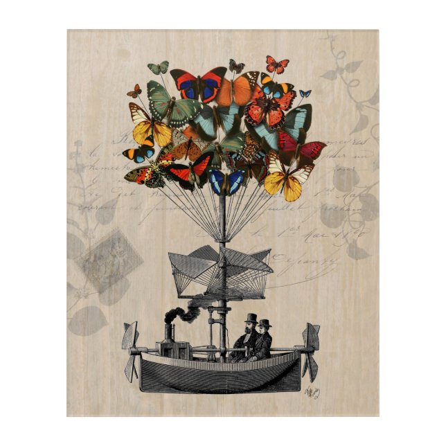 Butterfly Airship Acrylic Print (Front)