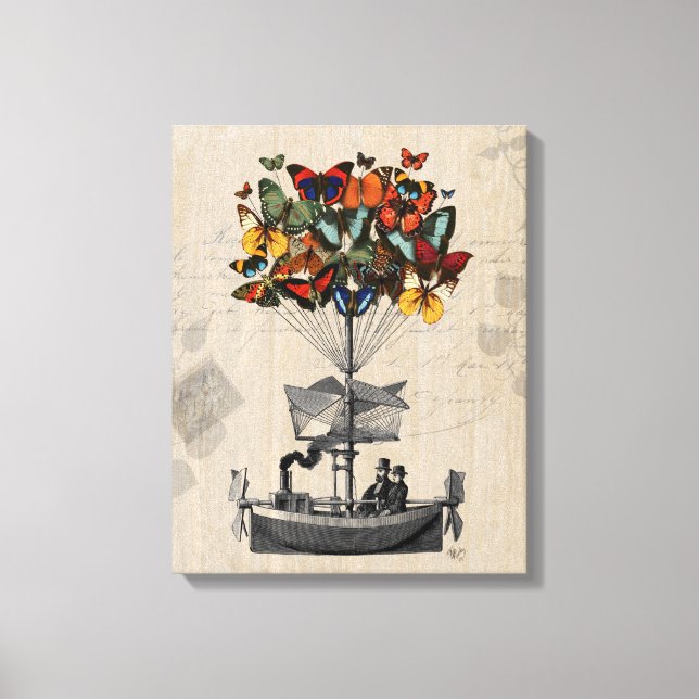 Butterfly Airship Canvas Print (Front)