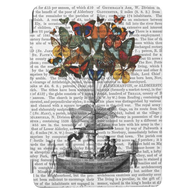 Butterfly Airship iPad Air Cover (Front)