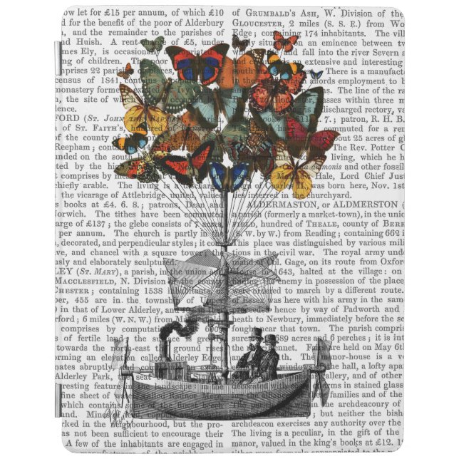 Butterfly Airship iPad Air Cover (Front)