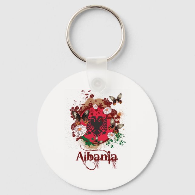 Butterfly Albania Keychain (Front)