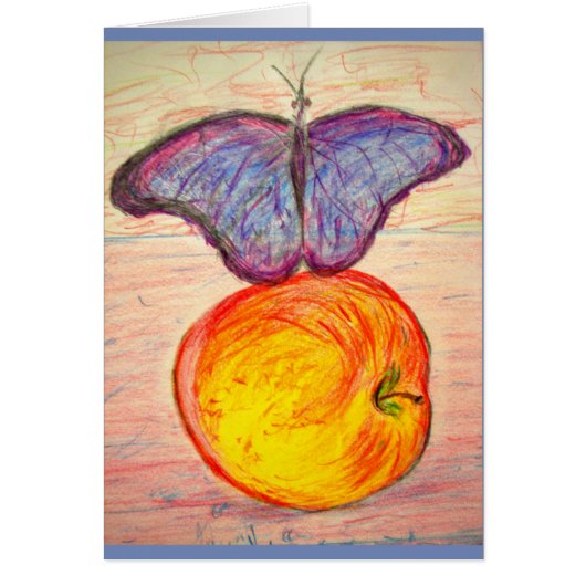 Butterfly and Apple Cards (Front)