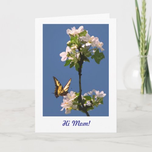 Butterfly and Blossoms for Mom Card