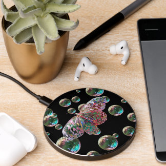 Butterfly and Bubbles Wireless Charger