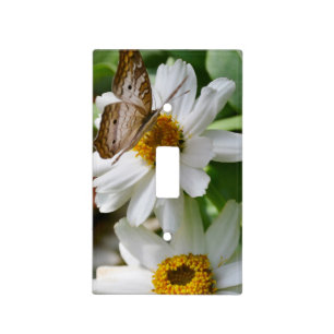 Butterfly and Daisy Light Switch Cover
