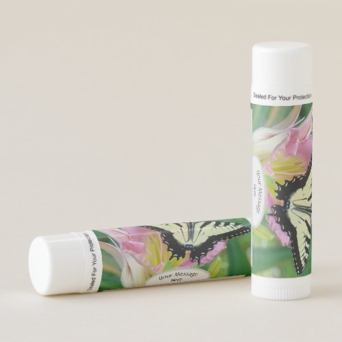 Butterfly and Daylily Customizable  Lip Balm