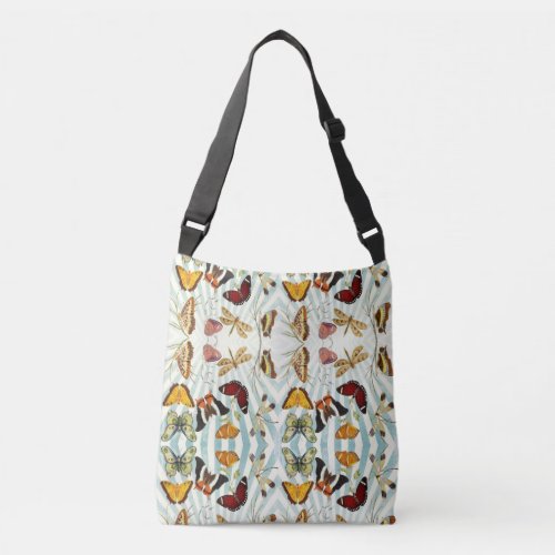 Butterfly and Dragonfly Crossbody Bag