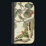 Butterfly and Dragonfly with Red Flowers Wallet Phone Case For Samsung Galaxy S4<br><div class="desc">Vision Studio created this captivating scene of a butterfly and dragonfly fluttering near a group of red flowers. If you love nature you should get this print for yourself. It would also make an amazing gift for someone special in your life!</div>