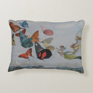 Butterfly and Fairy Queen Butterflies Fairies Accent Pillow