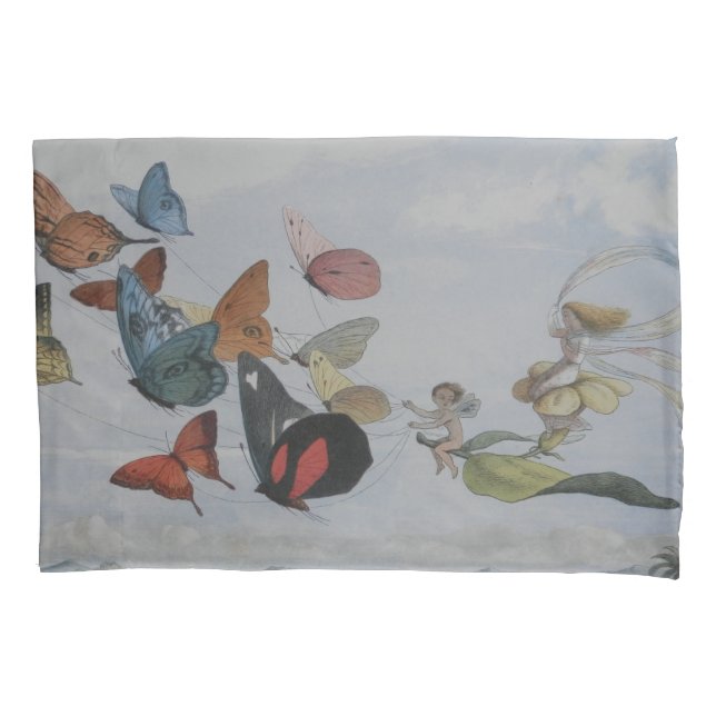 Butterfly and Fairy Queen Butterflies Fairies Pillow Case (Front)