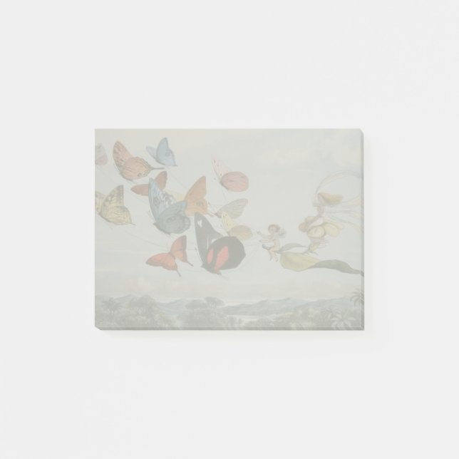 Butterfly and Fairy Queen Butterflies Fairies Post-it Notes (Front)