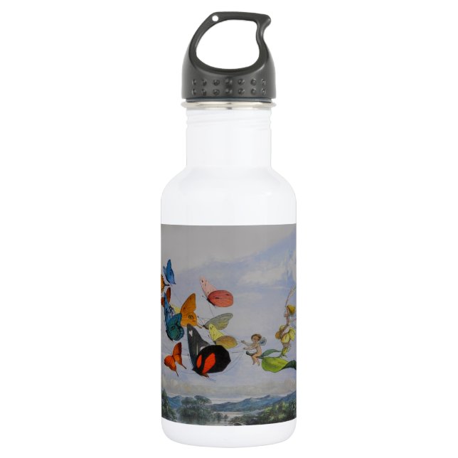 Butterfly and Fairy Queen Butterflies Fairies Stainless Steel Water Bottle (Front)