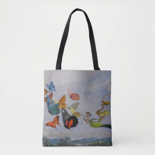 Butterfly and Fairy Queen Butterflies Fairies Tote Bag