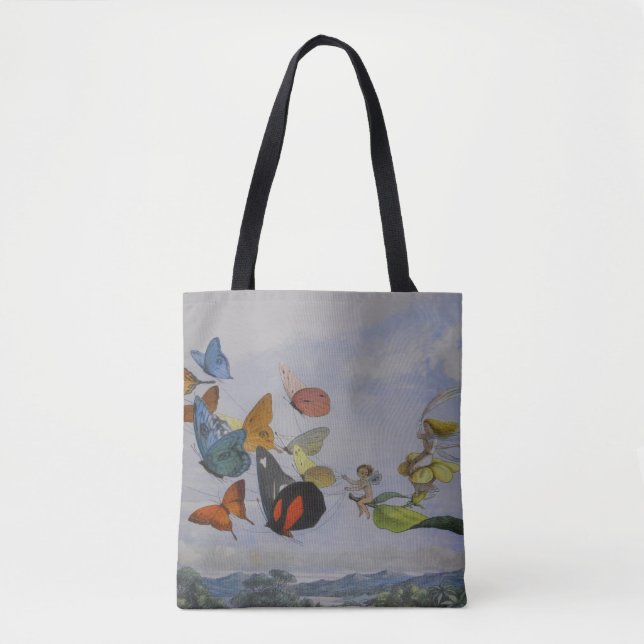 Butterfly and Fairy Queen Butterflies Fairies Tote Bag (Front)