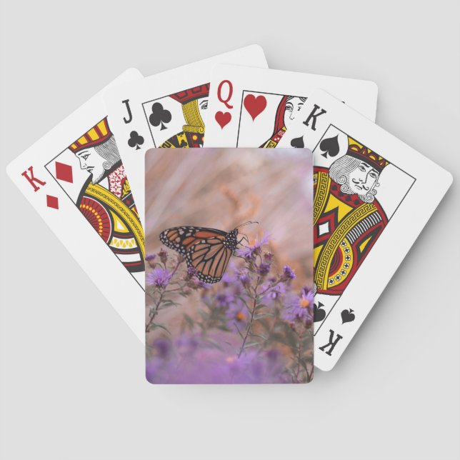 Butterfly and Floral Poker Cards (Back)