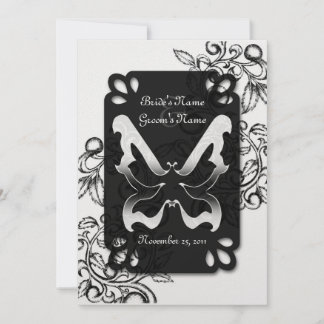 Butterfly and Flourish Invitation