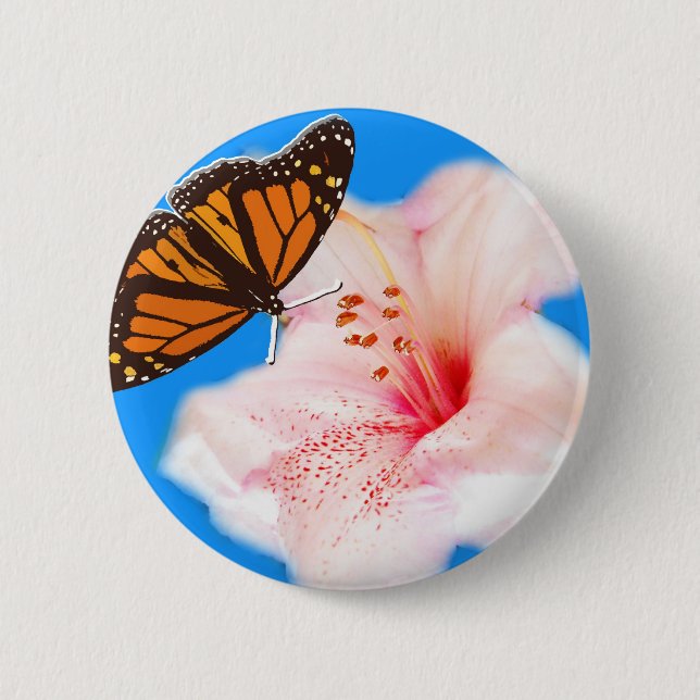 butterfly and flower button (Front)