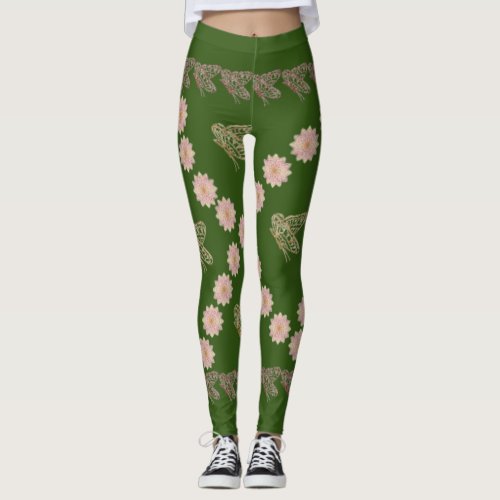 Butterfly and Flower Leggings