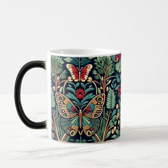 Butterfly and Flower Mug (Left)