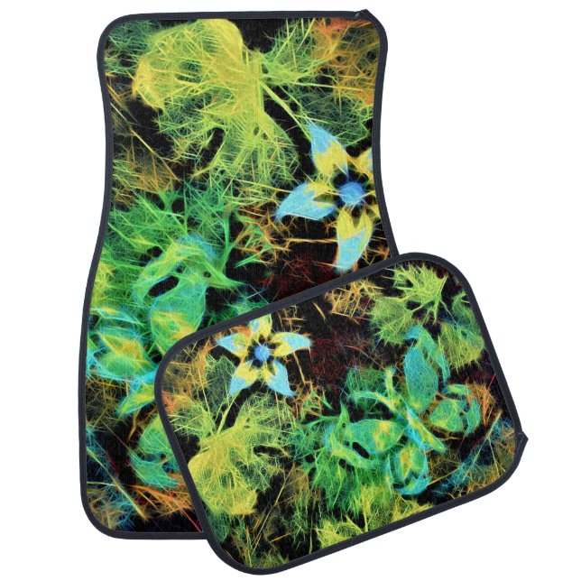 Butterfly and Flower Rodilius Car Mats (Set)