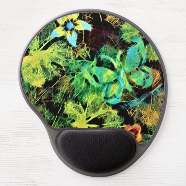 Butterfly and Flower Rodilius Gel Mouse Pad (Front)