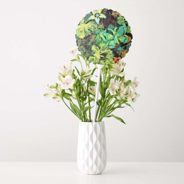 Butterfly and Flower Rodilius Helium Balloon (Vase)