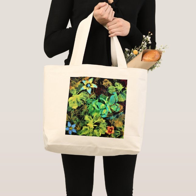 Butterfly and Flower Rodilius Jumbo Tote (Front (Product))