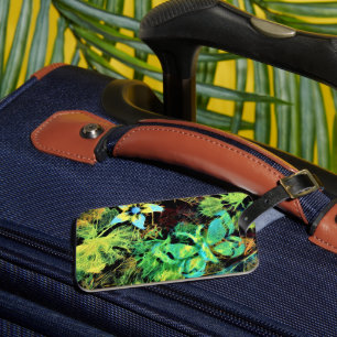Butterfly and Flower Rodilius Luggage Tag