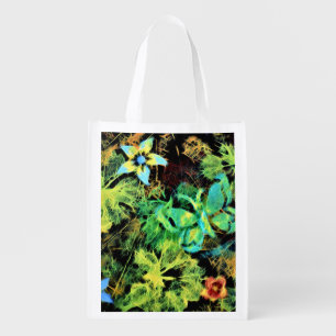 Butterfly and Flower Rodilius Reusable Grocery Bag
