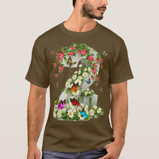 butterfly and flower wallpaper T-Shirt
