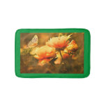 Butterfly And Flowers Bath Mat at Zazzle