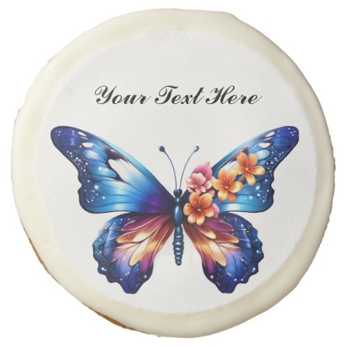 Butterfly and Flowers Cookies Gift Customizable