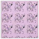 Butterfly And Flowers Fabric