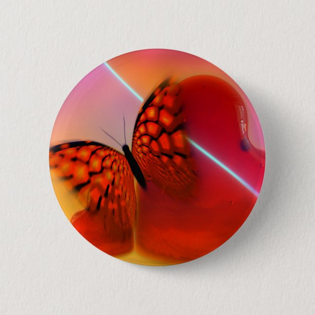 Butterfly and Hearts Button (Front)